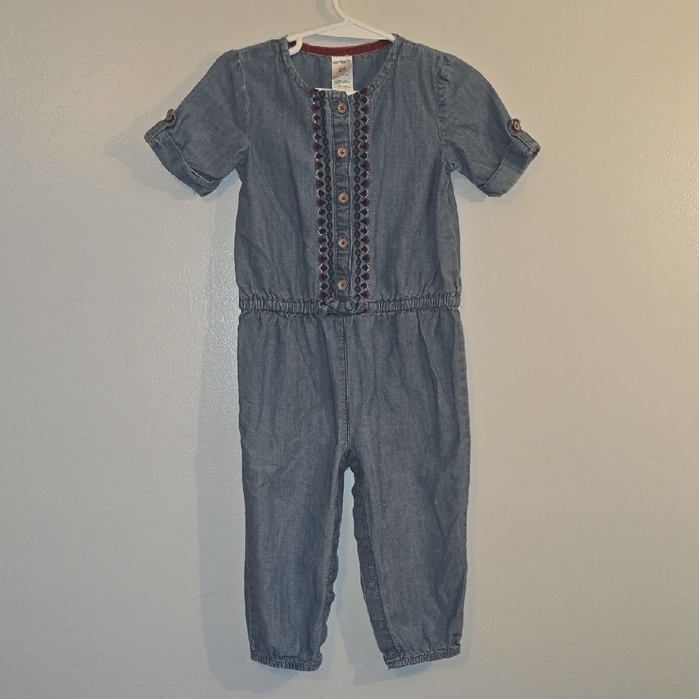 Carter's Blue Denim Bodysuit LOT P